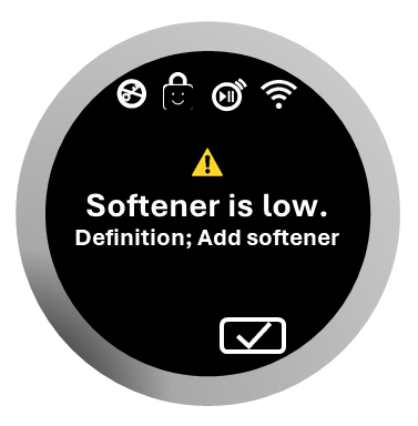 Softener is low