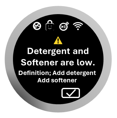 Detergent and Softener are low